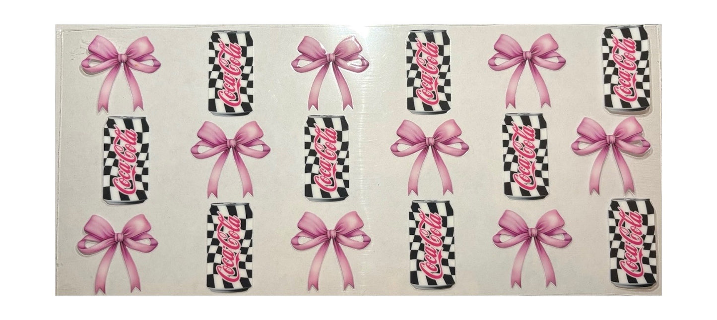 #16014 Checkered Coca Cola 16oz-24oz