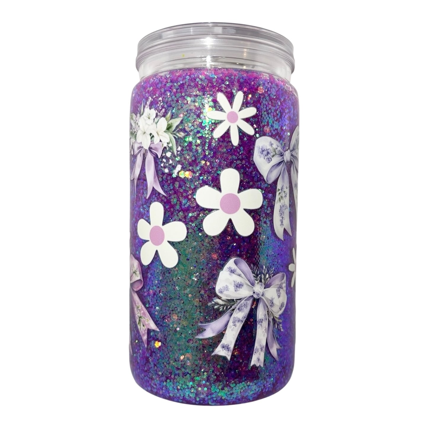 #4519 Purple Bows & Daisies