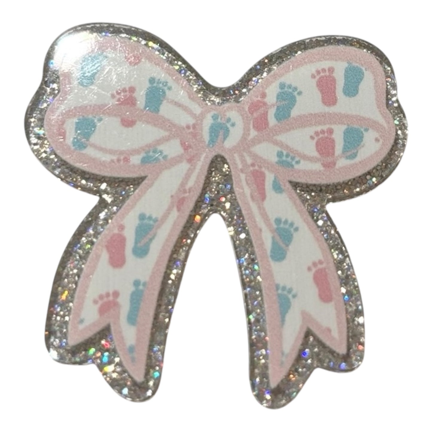 #6051 Baby Feet Bow