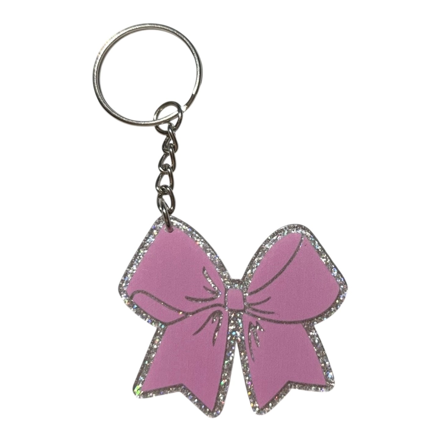 #3010 Pink and Silver Bow