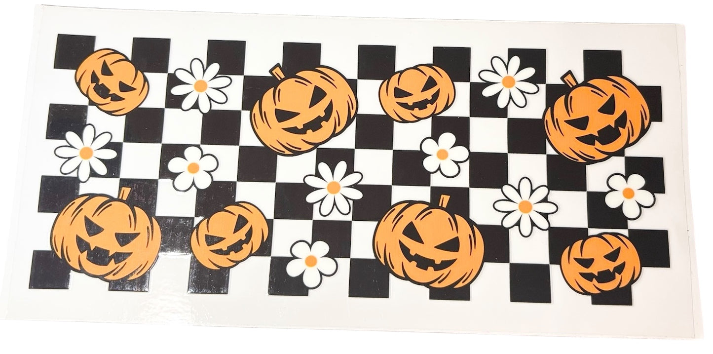 #18209 Checkered Pumpkins