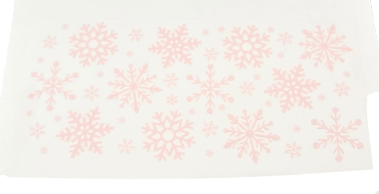 #18330 Pink Snowflakes
