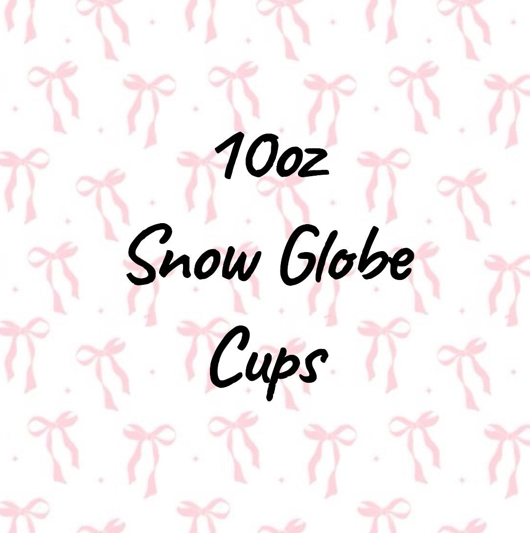 10oz Snow Globe Acrylic