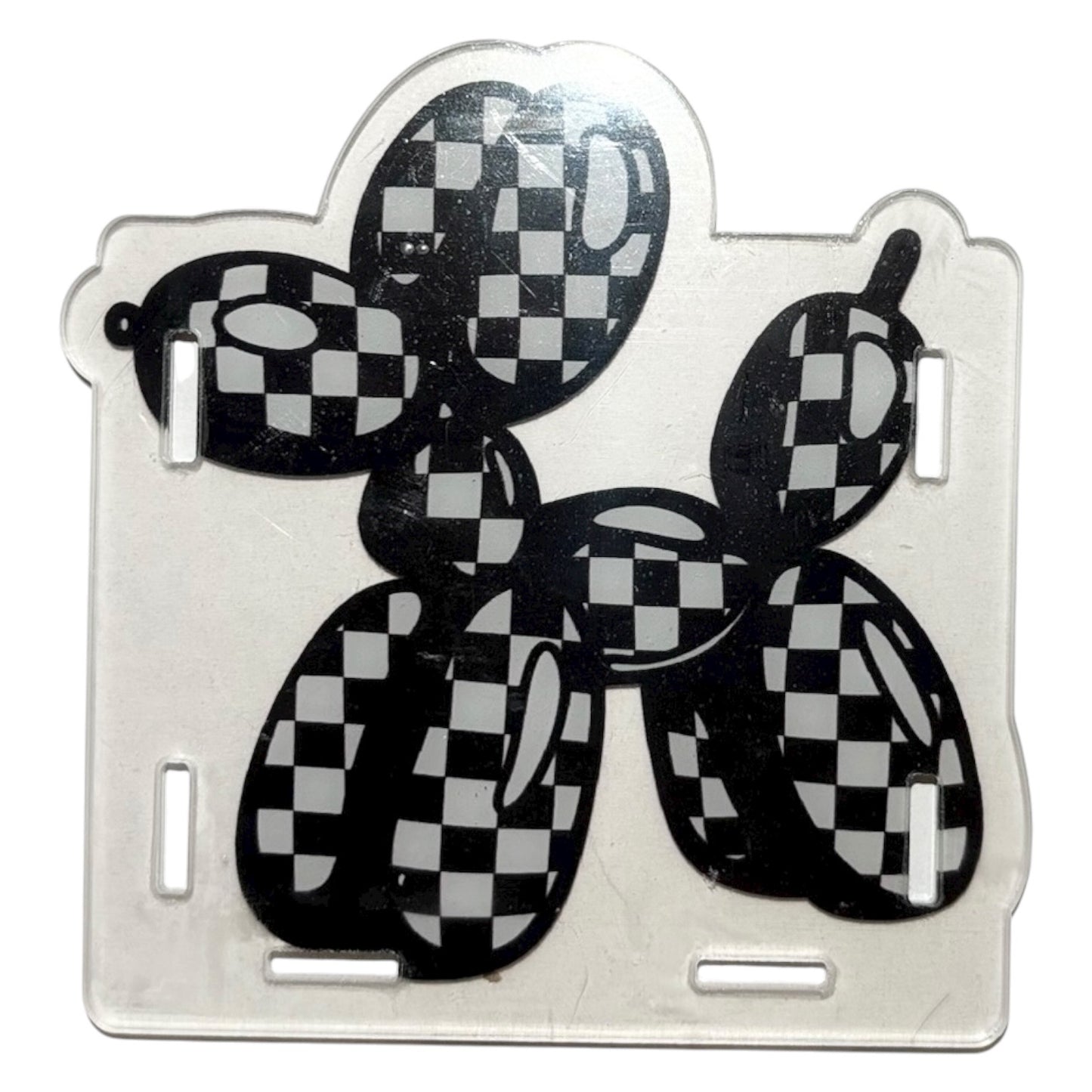 #5014 Checkered Balloon Dog