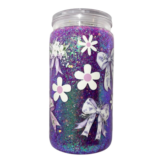#4519 Purple Bows & Daisies
