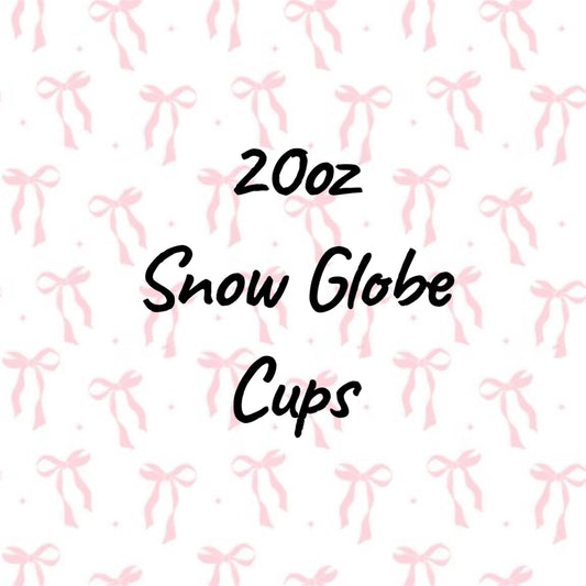 20oz Snow Globe Acrylic