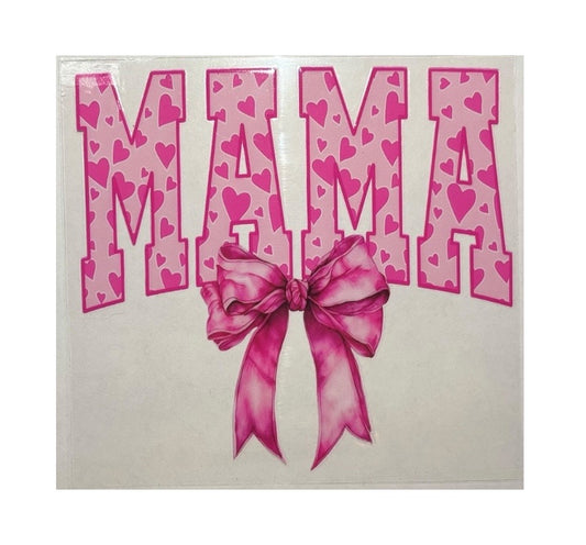 #1024 Pink Heart Mama - Decal