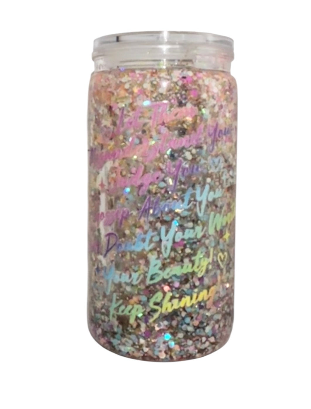 #4530 16oz Let Them (Clear Lava/Glitter)