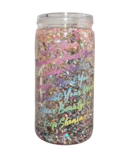 #4530 16oz Let Them (Clear Lava/Glitter)