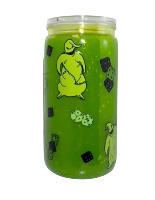 #4529 16oz Oogie Boogie (Colored Liquid/Glow Glitter)
