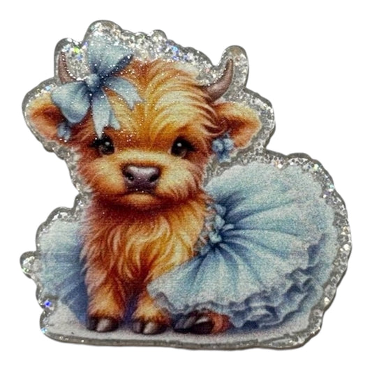 #6009 Cow with Blue Tutu