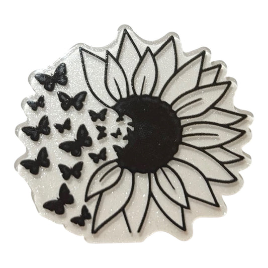 #6066 Butterflies & Flower