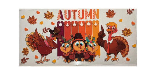 #18210 Autumn Turkeys 16oz-20oz