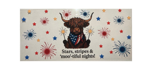 #18102 Patriotic Cow 16oz-24oz