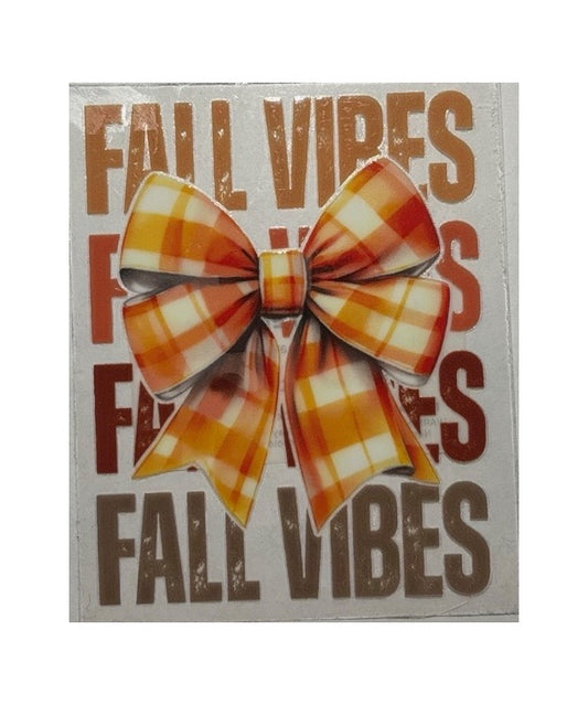 #1030 Fall Vibes Bow - Decal