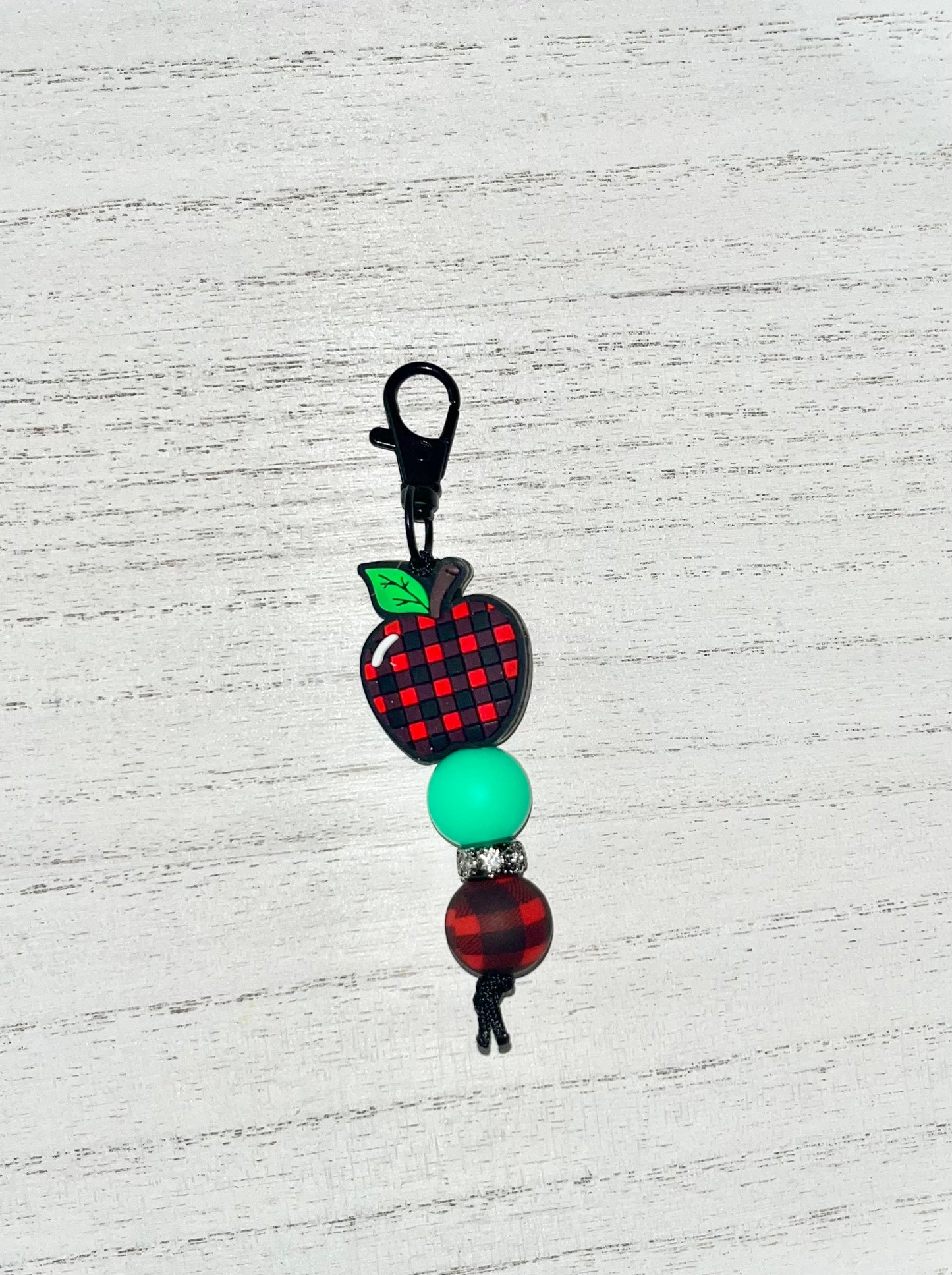 Plaid Apple | Mini Keychain