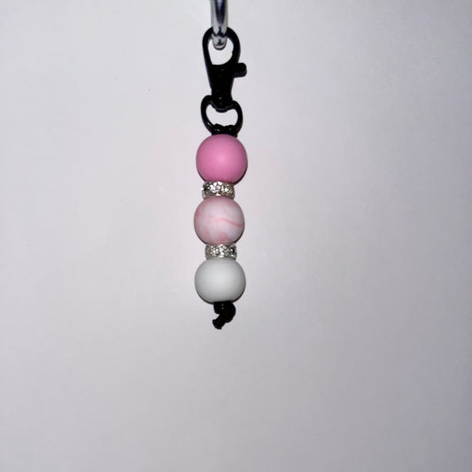 Pink Swirl | Mini Keychain