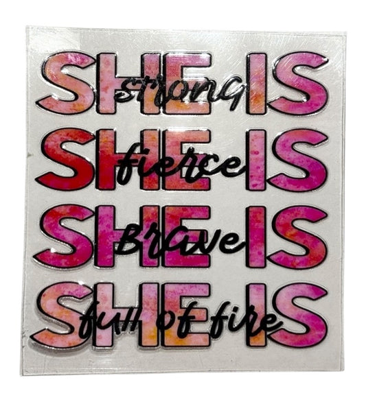 #1035 She Is ... - Decal
