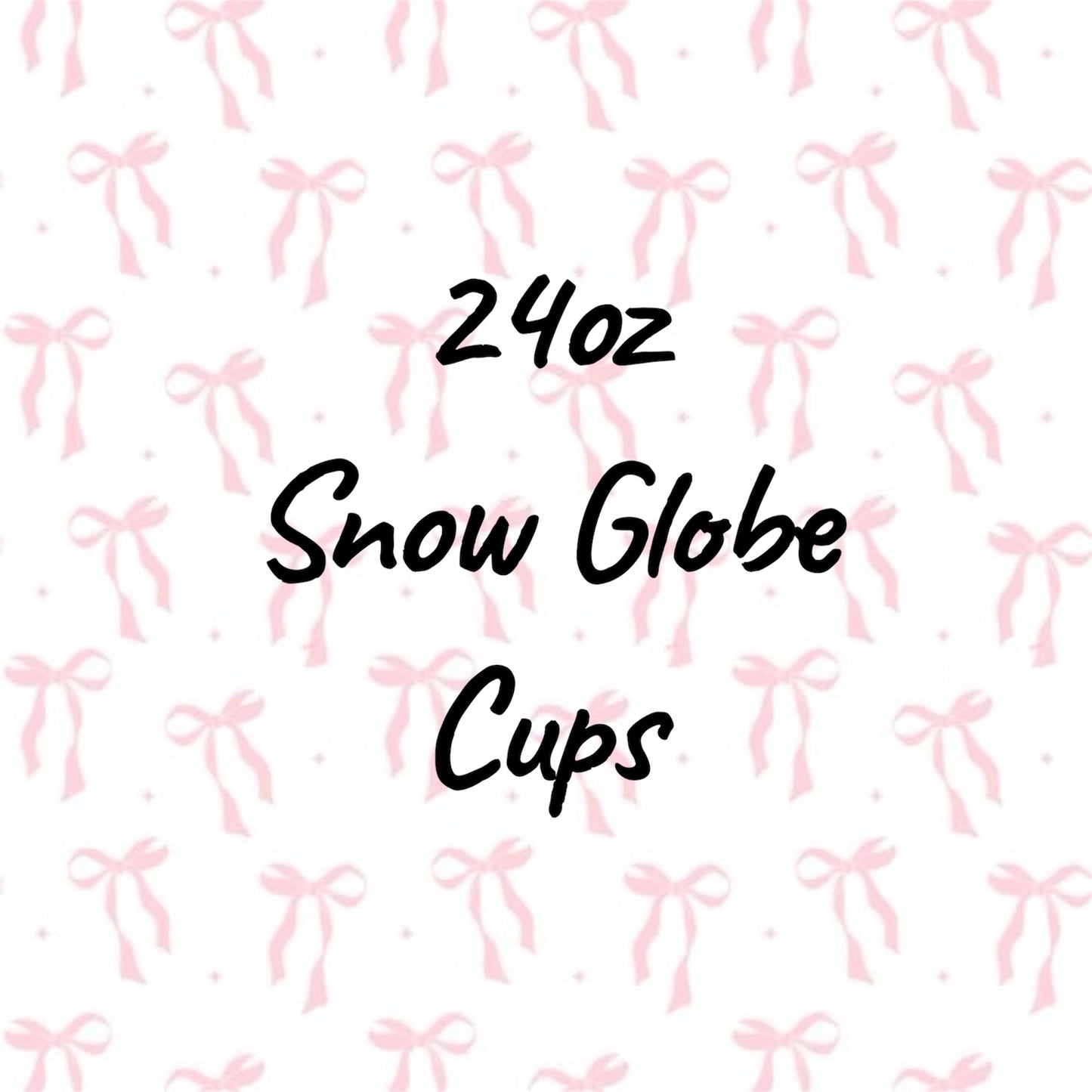 24oz Snow Globe Acrylic