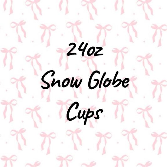 24oz Snow Globe Acrylic