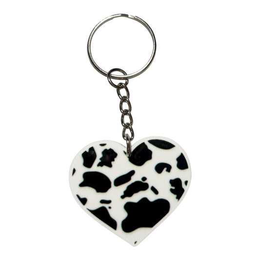#3026 Cow Print Heart