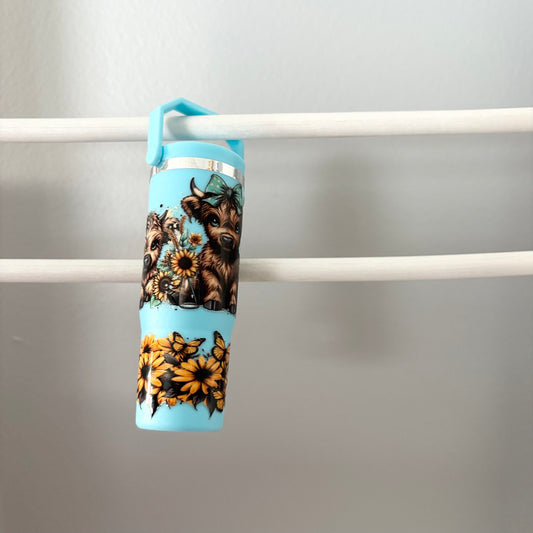 #50129 Cow with Blue Polka Dot Bow