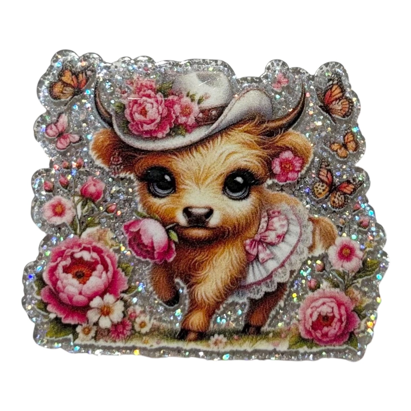 #4024 Cow with Roses