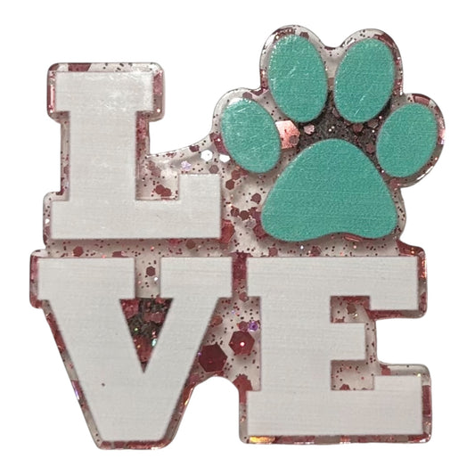 #4033 Paw Print LOVE