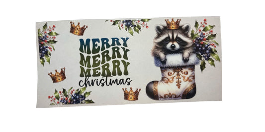 #18315 Raccoon Merry Christmas 16oz-20oz