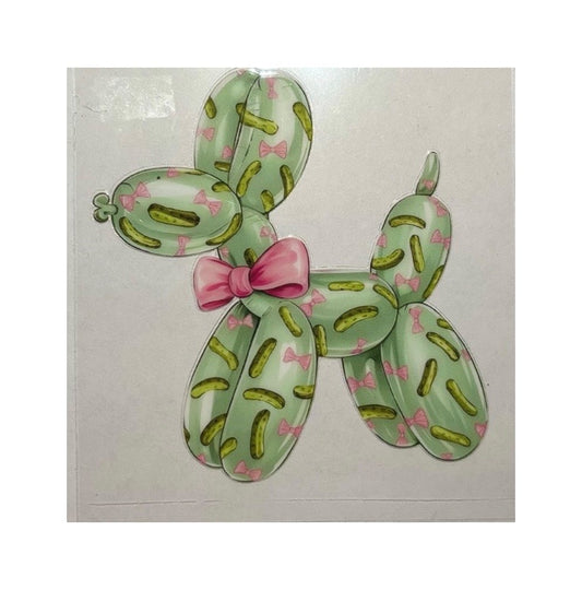 #1017 Pickle Balloon Dog - Decal