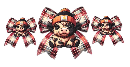 #15035 Carhartt Plaid Bow Cow