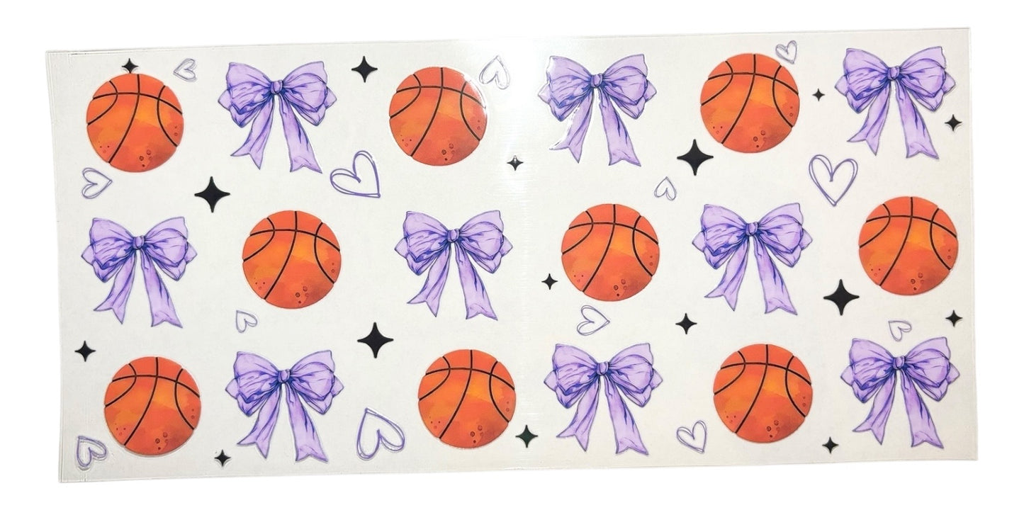 #20029 Basketball & Bows 16oz-24oz