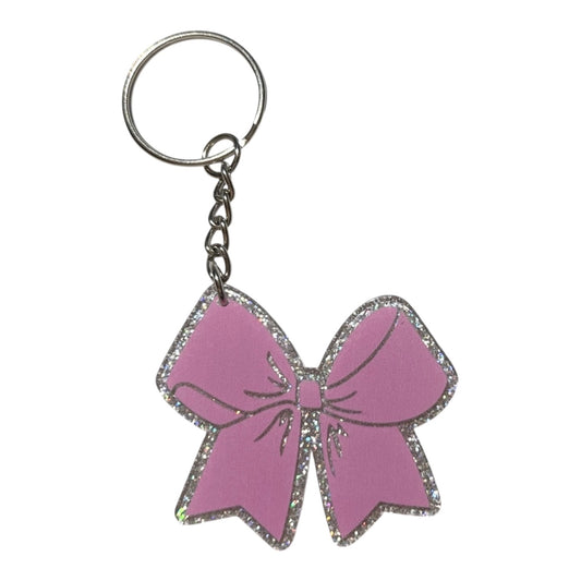 #3010 Pink and Silver Bow