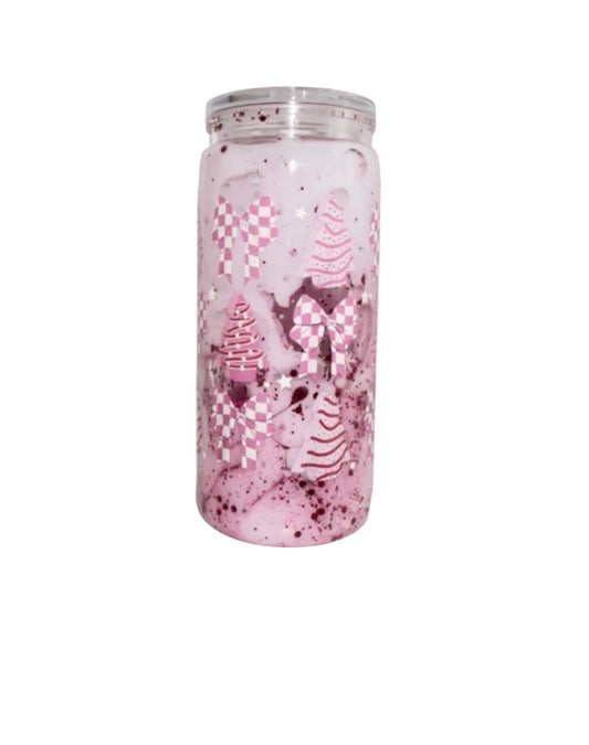 #4540 20oz Pink Bows & Trees (Lava)