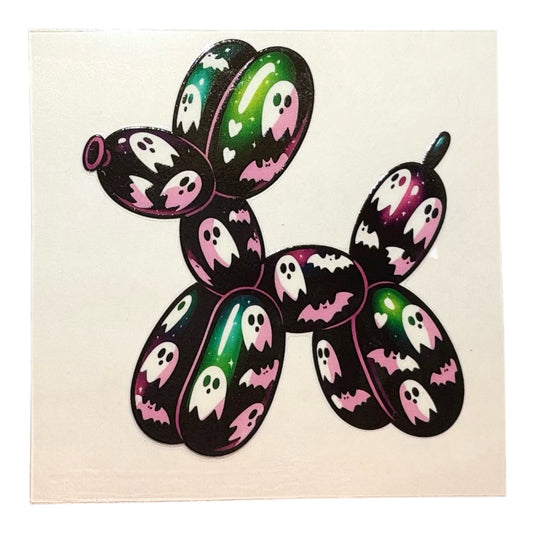 #1002 Ghost Balloon Dog - Decal