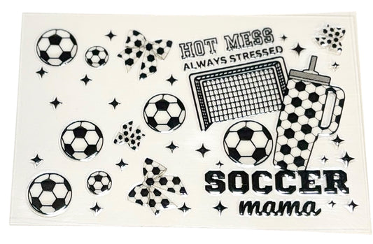 CW10040 Hot Mess, Always Stressed - Soccer Mama