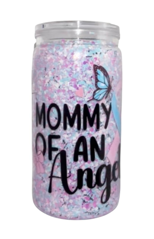 #4522 16oz Mommy of an Angel (Dry Glitter)