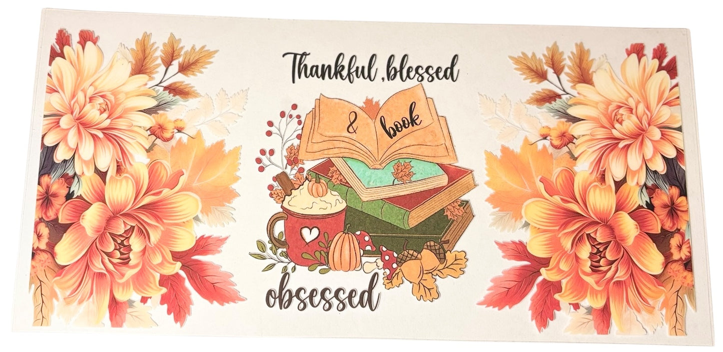 #18906 Thankful, Blessed & Book Obsessed