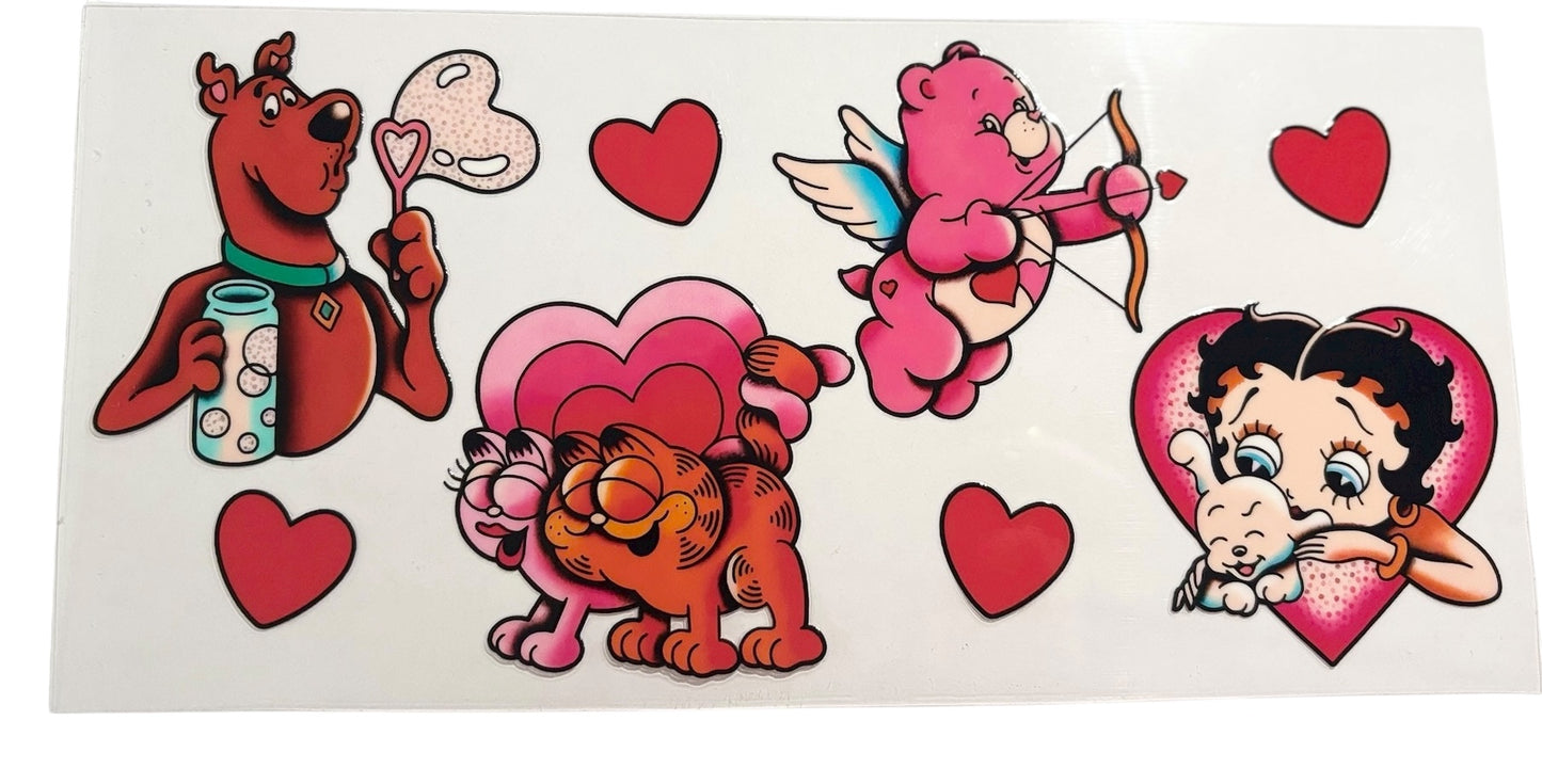 #14021 Scooby, Garfield, Carebear & Betty 16oz-24oz