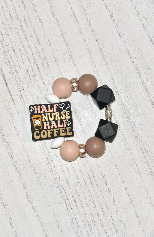 Half Nurse, Half Coffee | Cup Charm