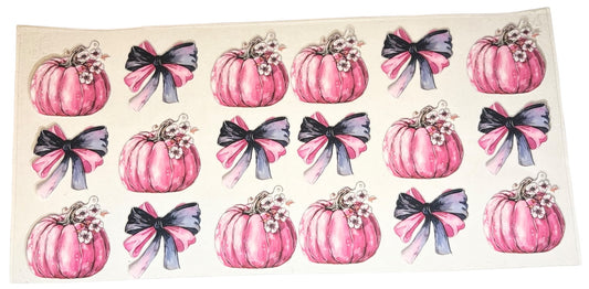 #18214 Pink Pumpkins & Bows 16oz-24oz