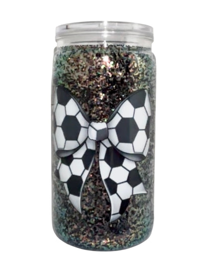 #4525 16oz Soccer Game Day (Dry Glitter)