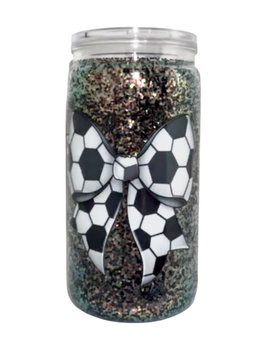 #4525 16oz Soccer Game Day (Dry Glitter)