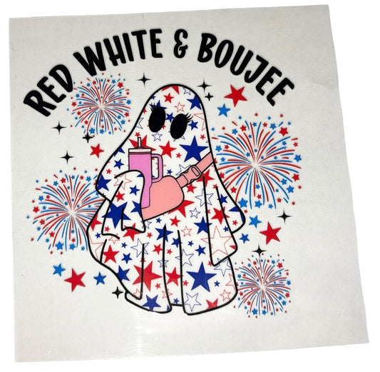 #1054 Red, White & Boujee - Decal