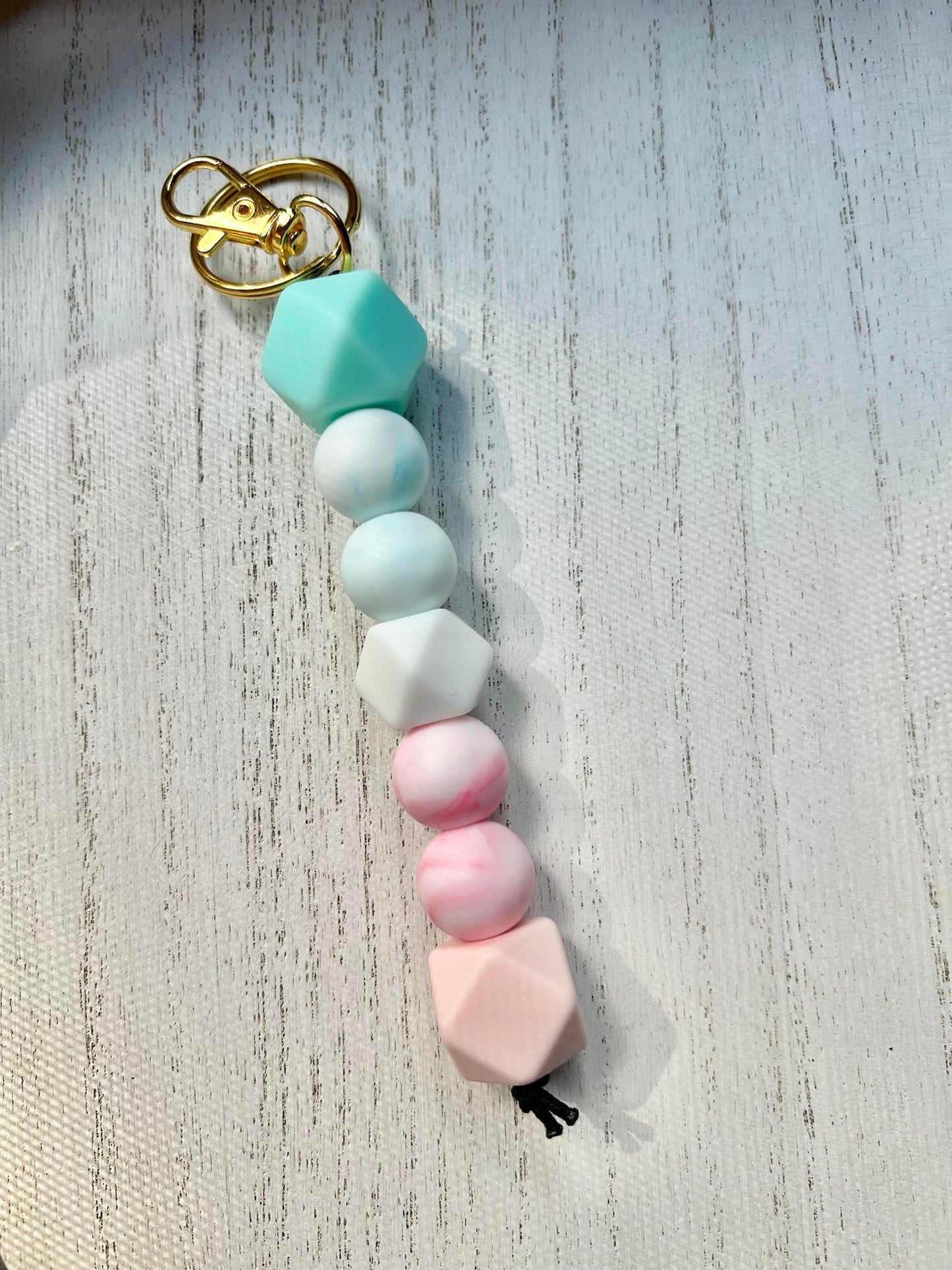 Hexagon Cotton Candy | Keychain