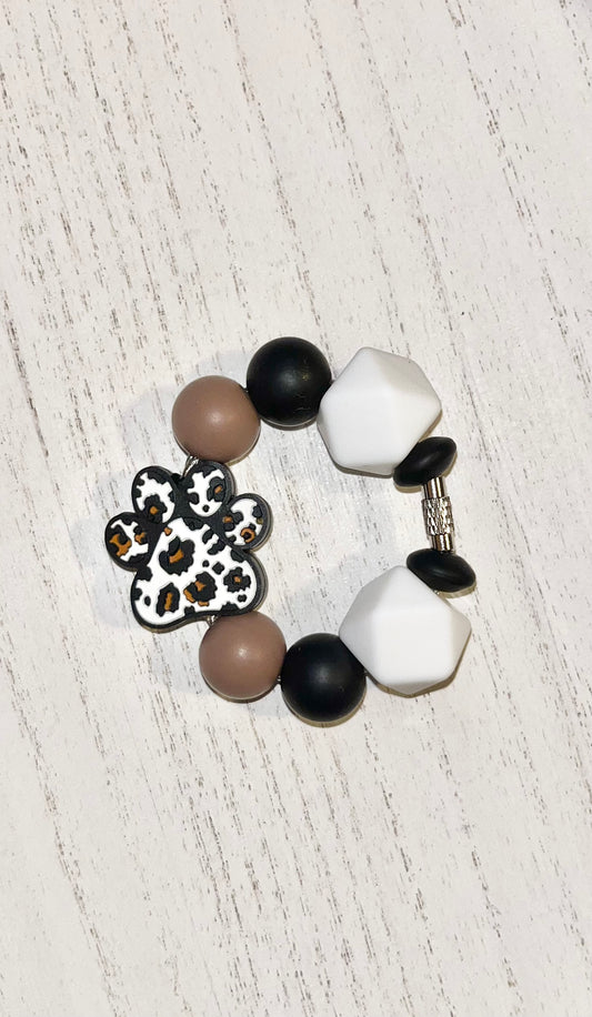 White Cheetah Paw | Cup Charm