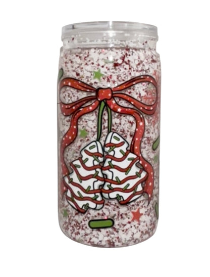 #4533 16oz Christmas Tree Cakes (Slow Flow Glitter)