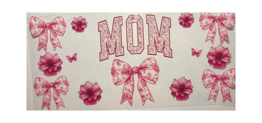 #17005 Pink Floral Mom 16oz-24oz