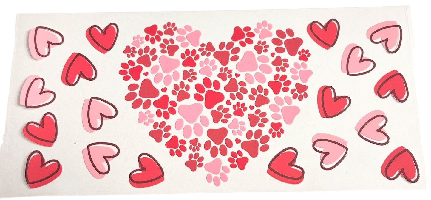 #18406 VDay Paw Prints