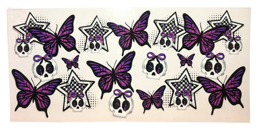 #11015 Butterflies & Skulls 16oz-20oz